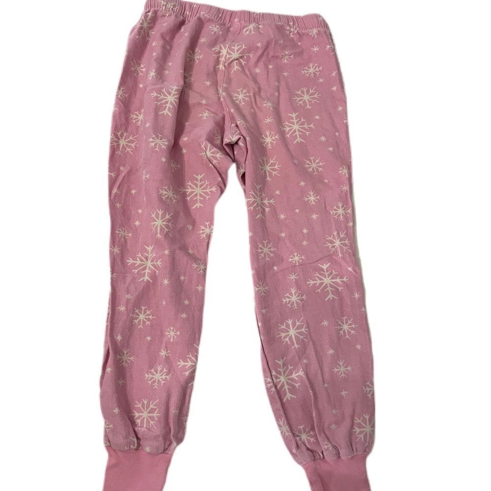 ⭐️5/$25 Old Navy Pink Pajama Pants with Snowflakes, womens size XS - Picture 2 of 2